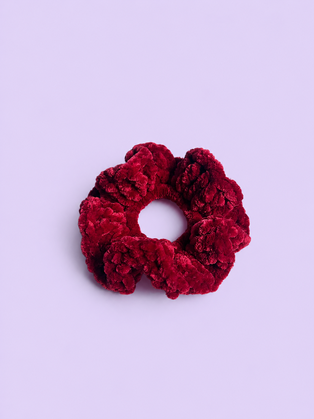 Ruby Velvet Scrunchie